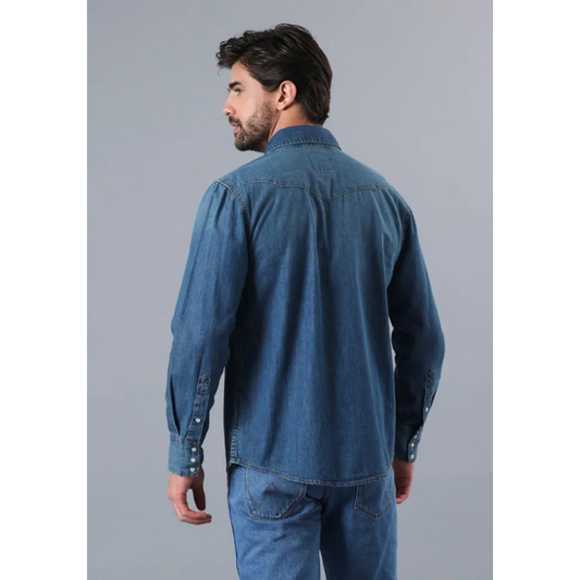 Camisa Wrangler 27Mwz Icon Men Shirt Stone