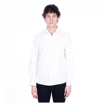 Camisa Ellus Optical White Manga Larga Slim