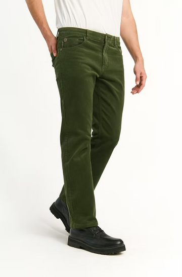 PANTALON COLOR COTELÉ STRAIGHT | ELLUS HOMBRE