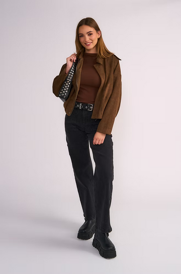 JEANS CARPENTER GRIS OSCURO DETALLE BOLSILLO | Il GIOCO MUJER