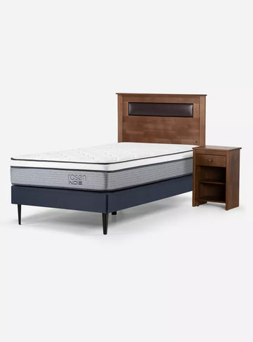 CAMA INDIE 1,5 PLAZAS + MUEBLES FERRARA | ROSEN