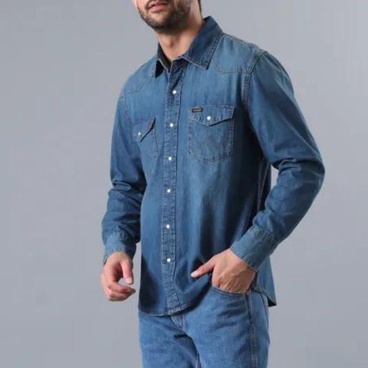 CAMISA WRANGLER 27 MWZ ICON MEN SHIRT STONE