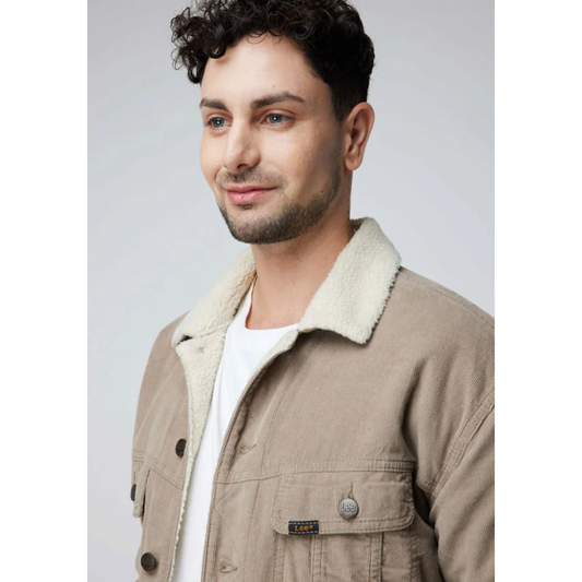 Chaqueta Lee Relaxed Corduroy Jacket Beige