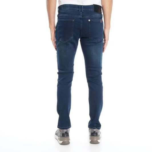 JEANS ELLUS AZUL OSCURO BLUE STORM SKINNY TIRO MEDIO