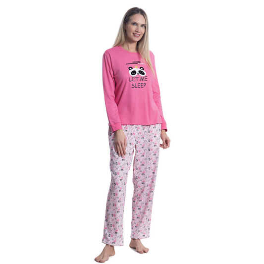 Pijama Mon Amour Turquesa Algodón Panda