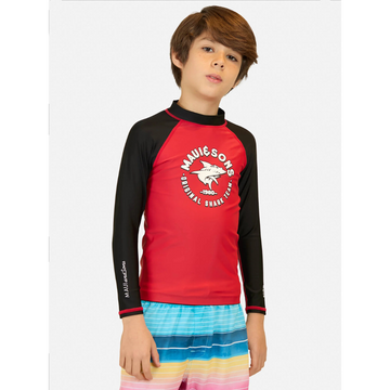 Polera Uvp Rashguard Maui And Sons Kids Rojo Niño