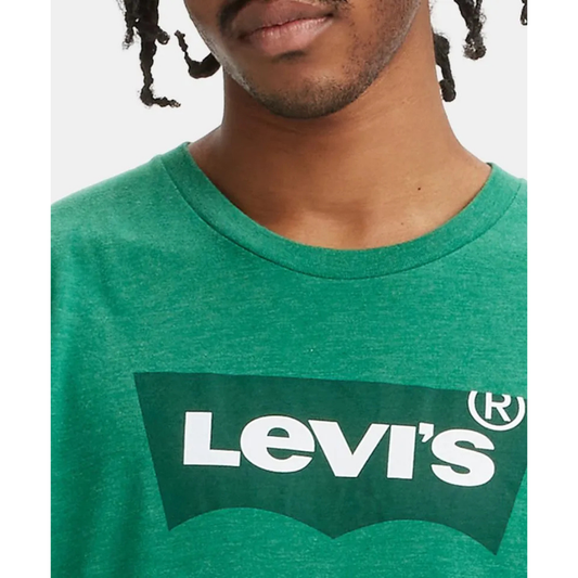 Polera verde logo Levi's Hombre Graphic Crewneck Tee