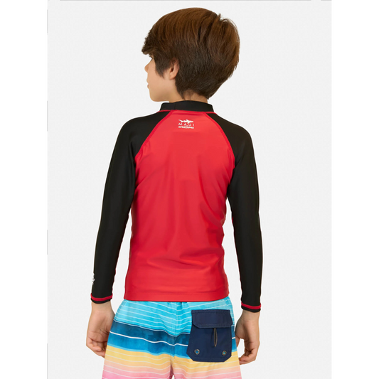 Polera Uvp Rashguard Maui And Sons Kids Rojo Niño