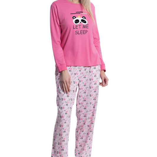 Pijama Mon Amour Turquesa Algodón Panda