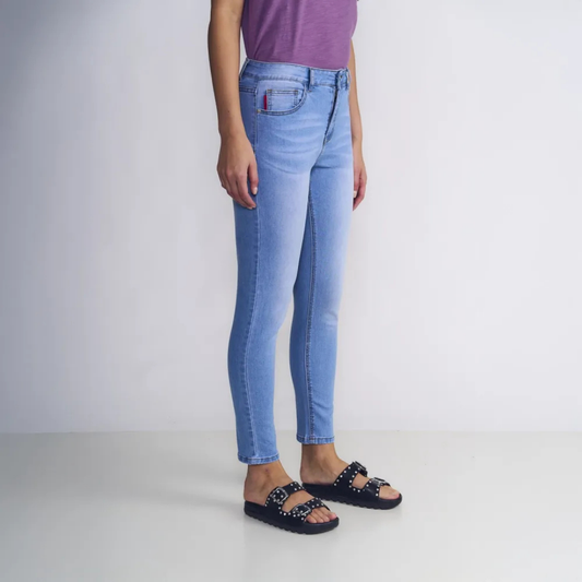 Jeans Ellus Celeste Gisele Tiro Alto Mujer