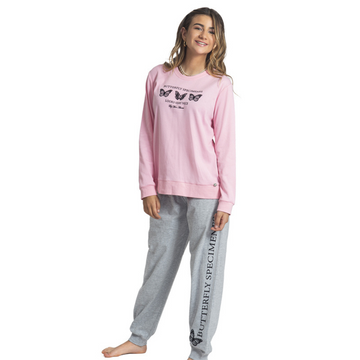 Pijama Mon Amour Algodón Mariposa Velvet