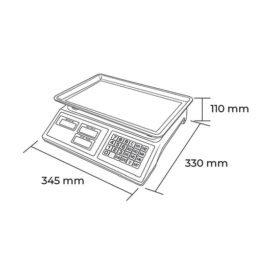 BALANZA ELECTRONICA 30 KG MOD. DY208E | MAIGAS