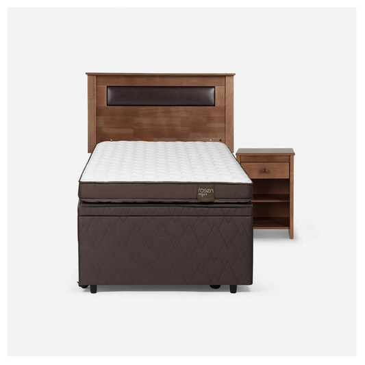 Bed Boxet Ergo T New 1,5 Plazas + Muebles Ferrara