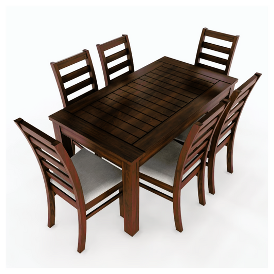 COMEDOR INSIGNE BARCELONA 6 SILLAS NOGAL