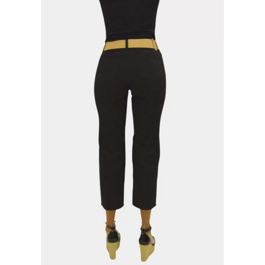 Pantalón Capri Tentation Negro Gabardina