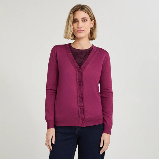 CARDIGAN MORADO | WEEKEND