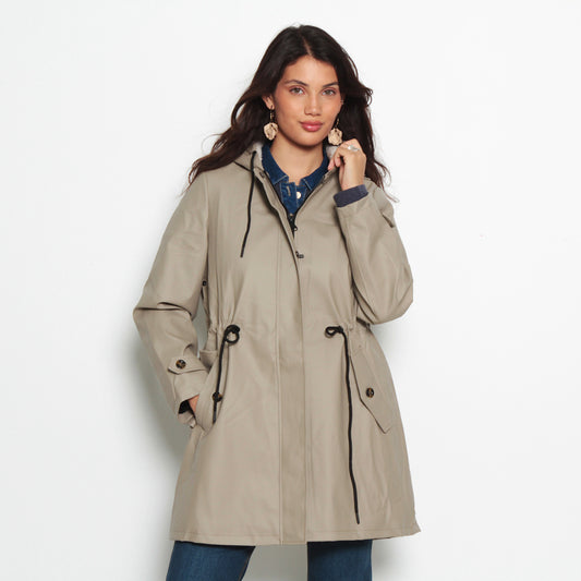 CHAQUETA IMPERMEABLE CON CAPUCHA | WADOS