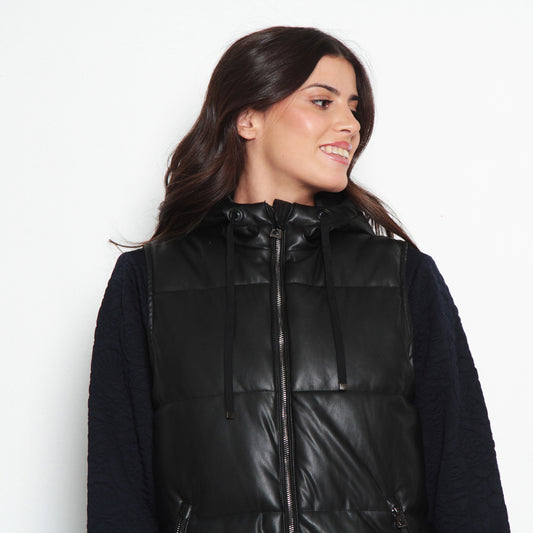 PARKA ECOCUERO SIN MANGAS | WADOS