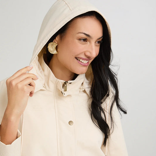 CASACA BEIGE MANGA LARGA | WEEKEND