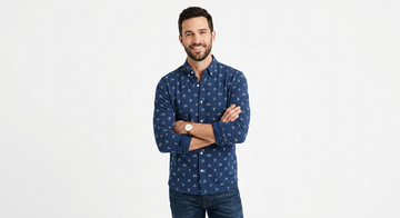 CAMISA FRANELA ESTAMPADA TALLA 38 | KOTTING