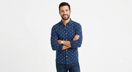 CAMISA FRANELA ESTAMPADA TALLA 38 | KOTTING
