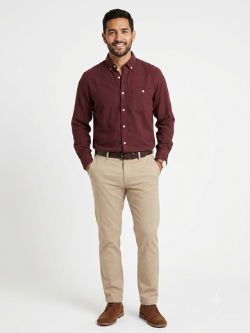 CAMISA FRANELA BURDEO | KOTTING