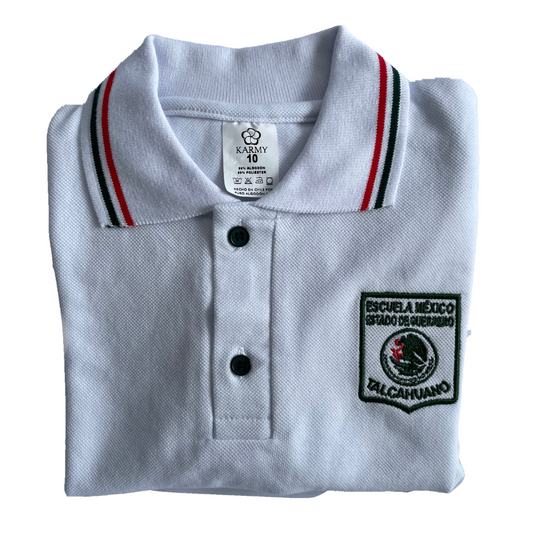 Polera Piqué Escuela México.