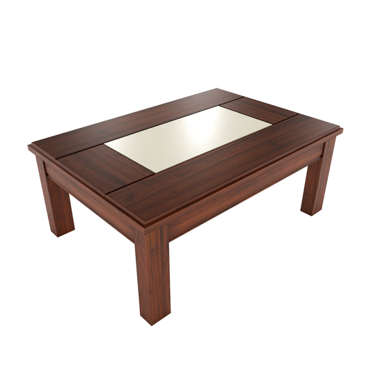 MESA DE CENTRO PORCELANATO NOGAL | HEMA