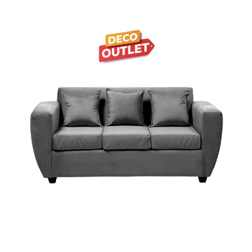 SOFÁ 3C KANSAS FELPA | DECO OUTLET