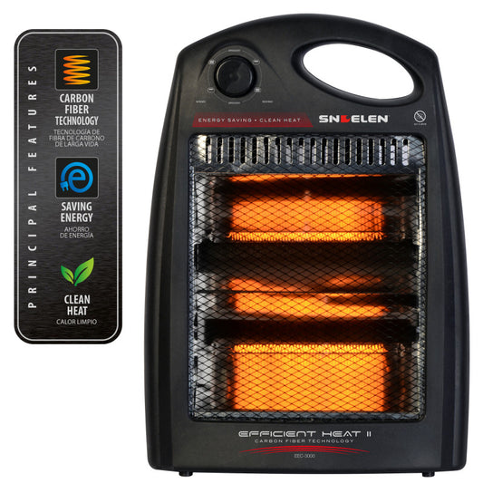 CALEFACTOR CARBONO 800W EEC-3000 NEGRO