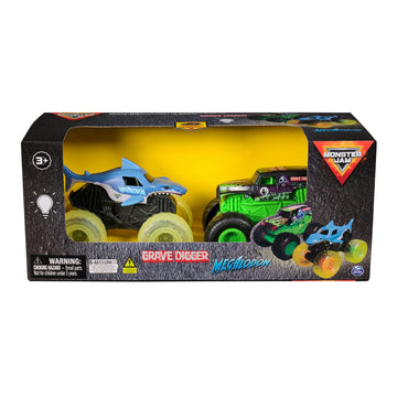 MONSTER JAM PACK 2 VEH CON LUZ 1:43 | IMEXPORTA