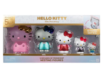 HELLO KITTY PACK 5 FIGURAS-50 ANIVERSARIO | IMEXPORTA
