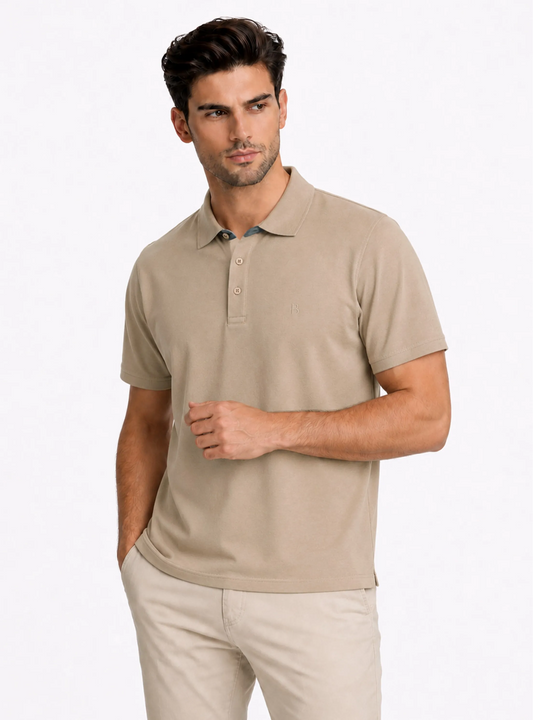 POLERA PIQUÉ REGULAR FIT CAFÉ | PIERO BUTTI