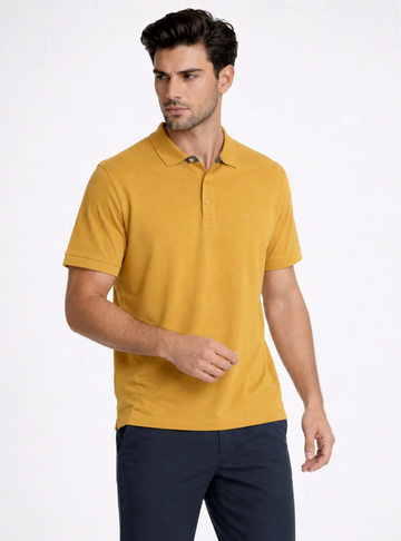 POLERA PIQUÉ REGULAR FIT MOSTAZA | PIERO BUTTI