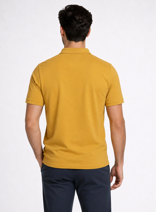 POLERA PIQUÉ REGULAR FIT MOSTAZA | PIERO BUTTI