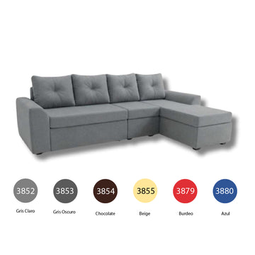 Seccional Bruselas 4.1 Felpa | Deco Outlet