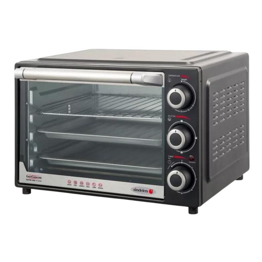 HORNO ELECTRICO SINDELEN HE-300 30LTS NEGRO