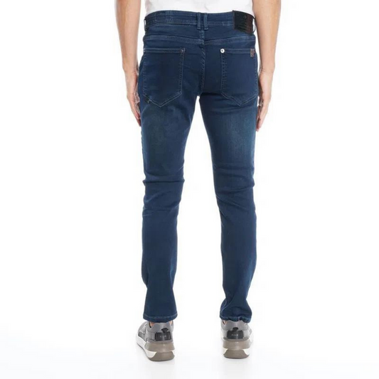 JEANS ELLUS AZUL OSCURO BLUE STORM SKINNY CROPPED